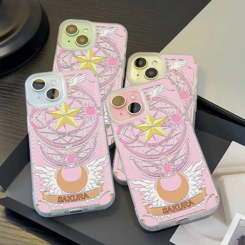 粉魔法阵适用iphone15pro手机壳苹果13/14/12/11小米vivo华为oppo