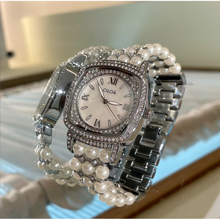 百搭气质高级感轻奢时尚珍珠腕表-R609