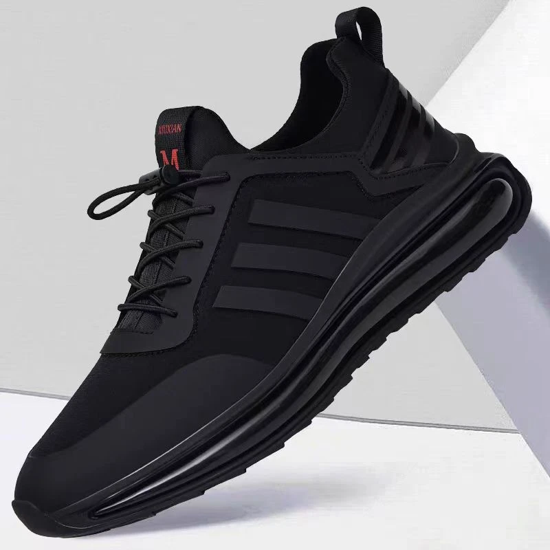 【经典简约款】2025春季新款时尚网面透气百搭软底休闲运动男鞋L516