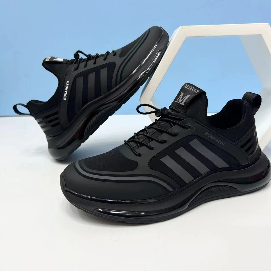 2025秋季新款简约时尚百搭松紧带轻便舒适男士休闲鞋26515