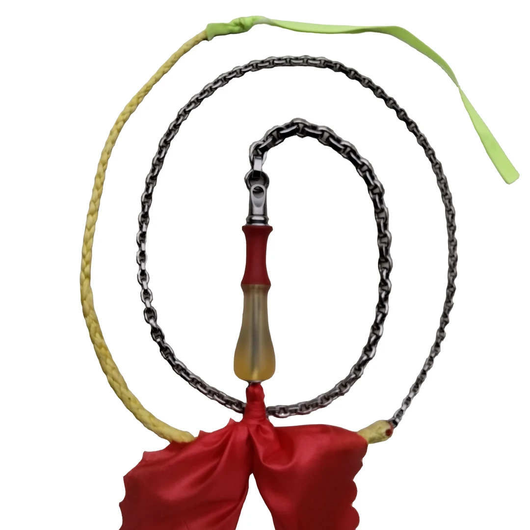 牛筋把手304不锈钢平面无纹健身鞭钢鞭响鞭