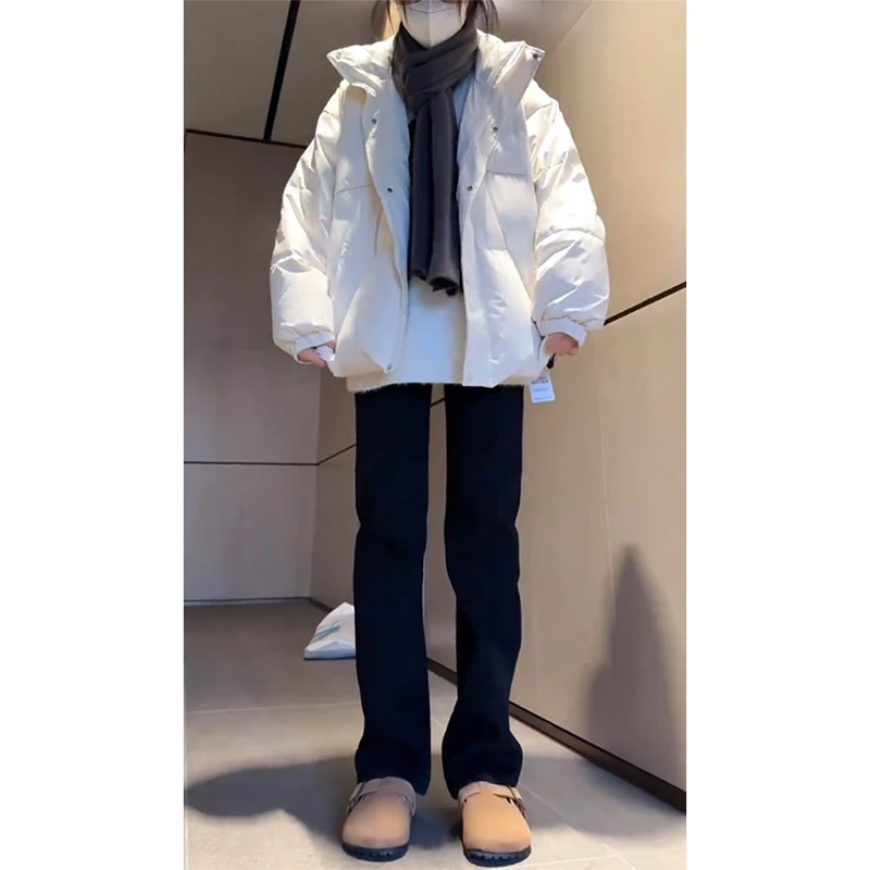 黑色高腰窄版直筒牛仔裤女小个子2025春季新款修身显瘦烟管堆堆裤