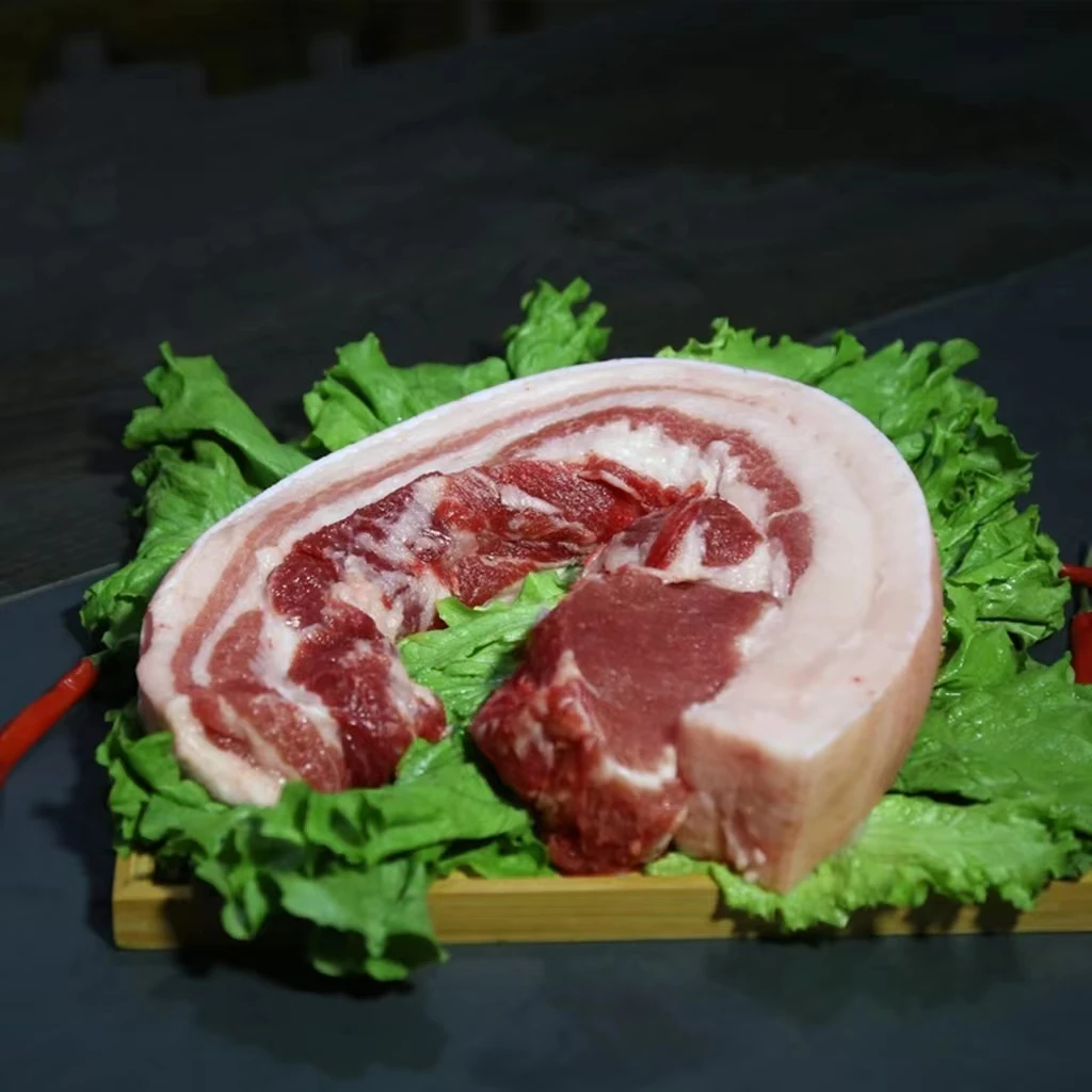 （三哥专属）现场称重小苗农场纯粮跑山黑猪五花肉