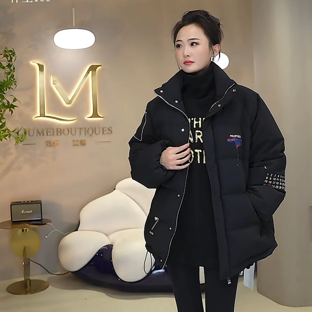 A19160刘梅家涂鸦鹅绒服