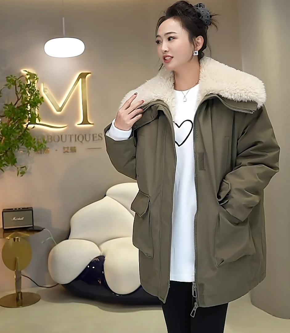 A071刘梅家加绒加厚羽绒外套