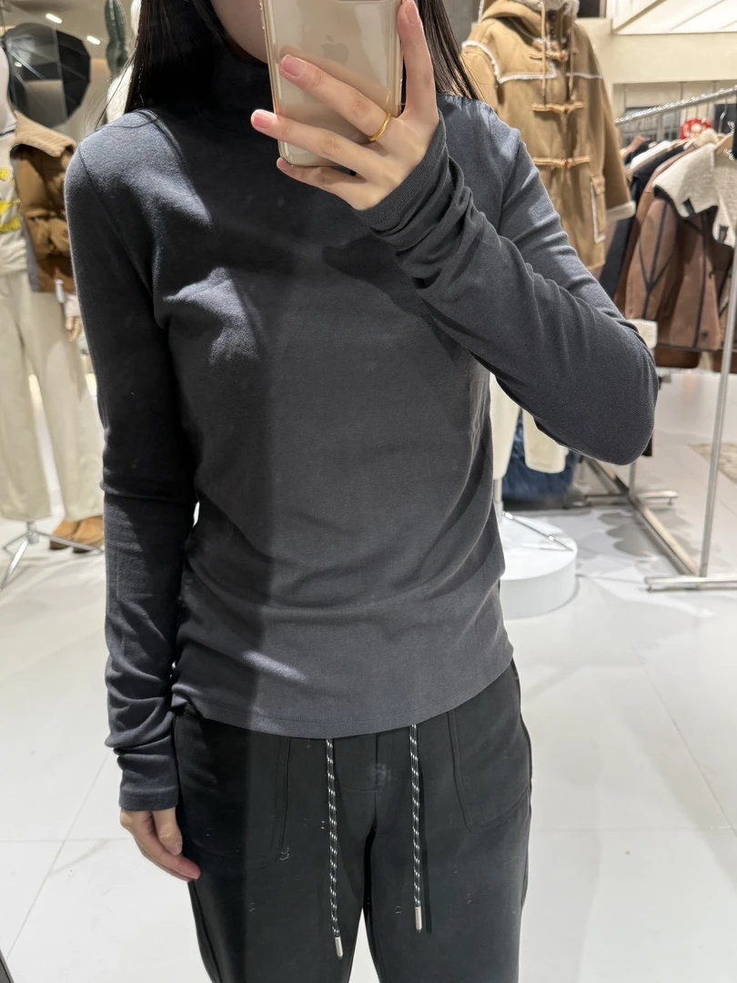 A446527刘梅家半高领打底长袖