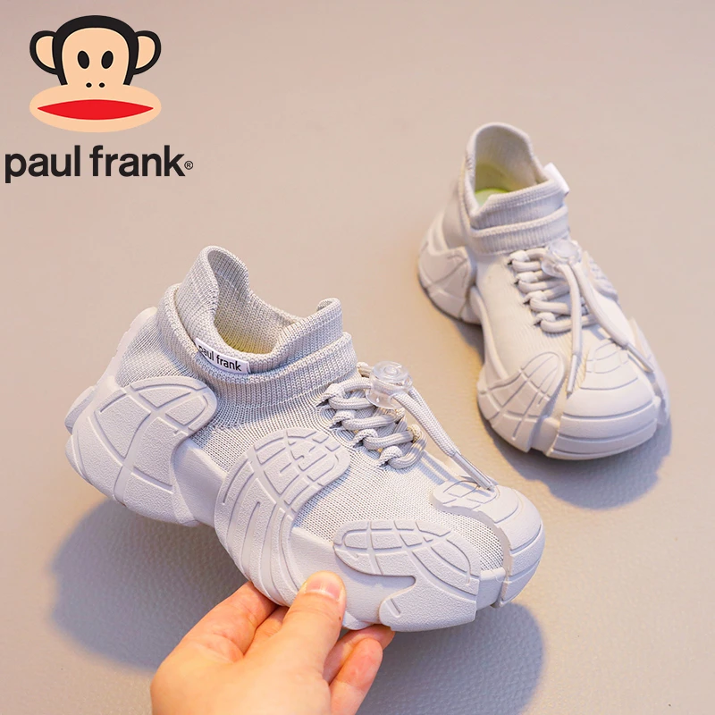 大嘴猴秋季童鞋儿童百搭休闲袜鞋男女童户外运动鞋2024新款跑步鞋