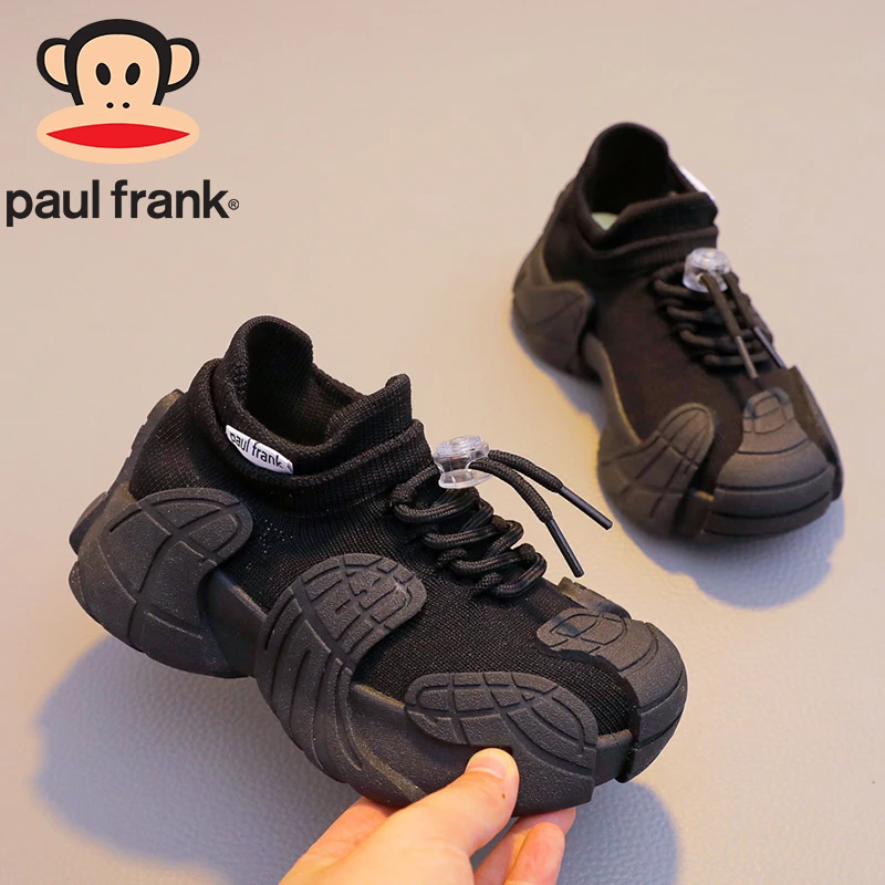 大嘴猴秋季童鞋儿童百搭休闲袜鞋男女童户外运动鞋2024新款跑步鞋