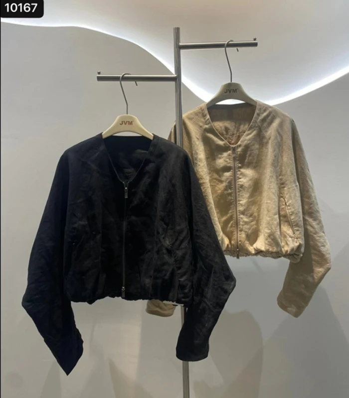 2024新款JVM定制10167时尚百搭拉链短外套