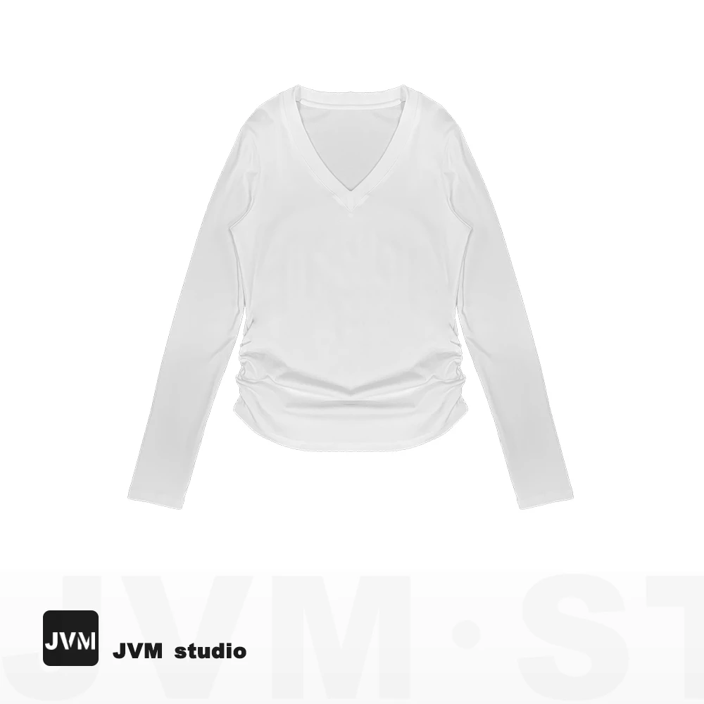 2023春夏季新款JVM定制9129时尚百搭长袖净版T恤5.25