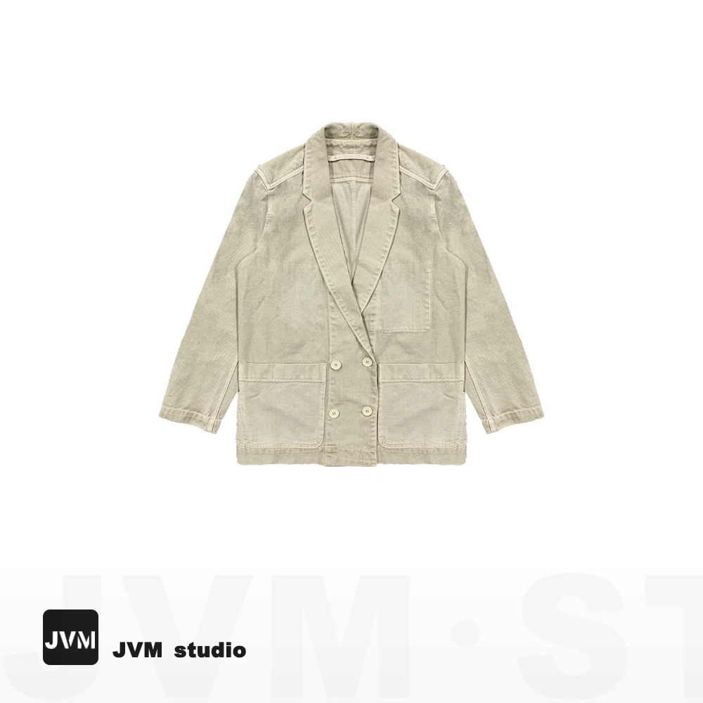 2024新款JVM定制6031时尚百搭牛仔西装外套西服8/10