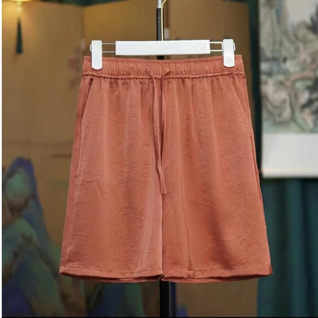 2025-2002-新款高定纯色短裤百搭时尚