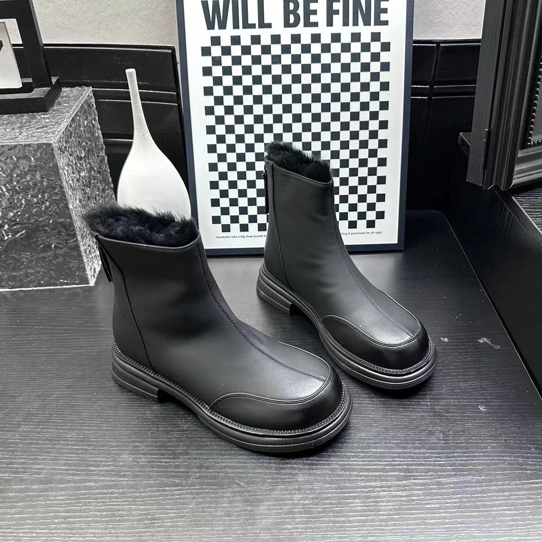 冬季新款冷粘工艺软底外穿靴子百搭时尚瘦瘦靴 X 检 572-2