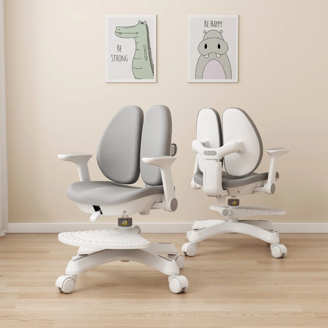 儿童学习桌椅可升降双背可调节保护孩子腰椎坐姿矫正舒服学生桌椅