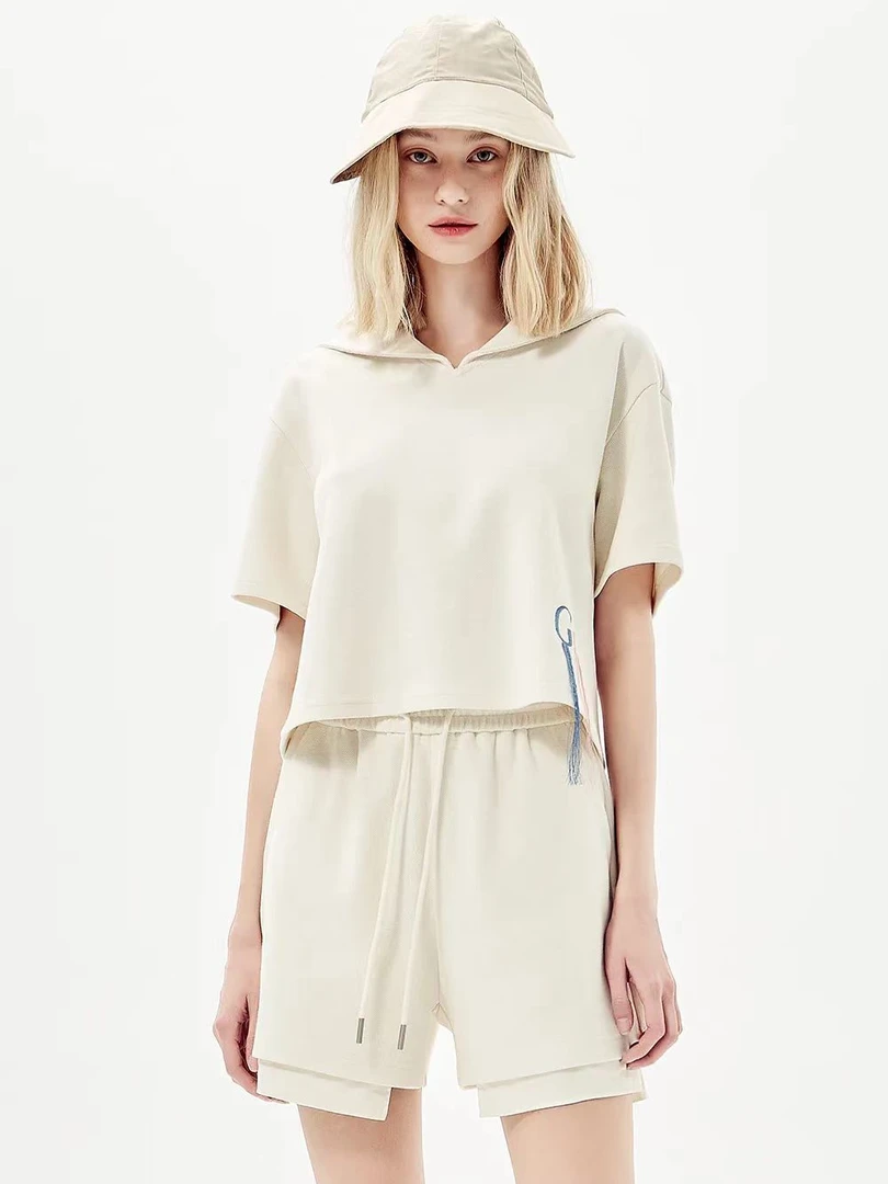 N06轻职风常规宽松型打底衫蕾丝夏季上衣春夏舒适简约春季