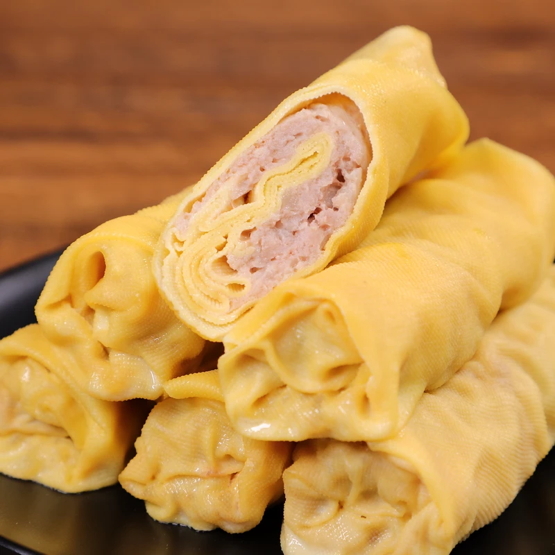 真味兴鲜猪肉荠菜千张卷百叶包特产美食手工制作50克/只顺丰包邮