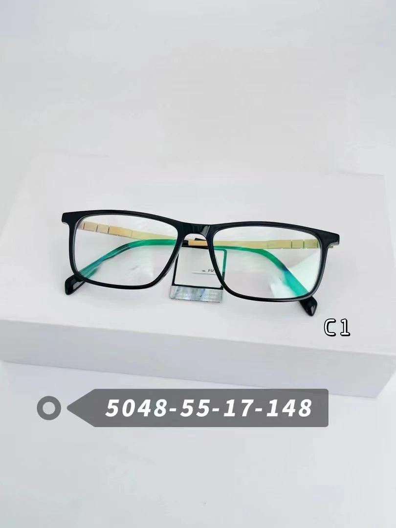 C2时尚男款白领近视钛架眼镜经典商务款55-18-148