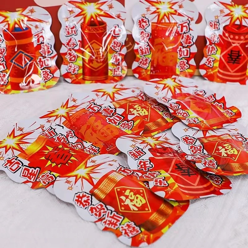 仿真喜庆鞭炮解压搞笑惊吓包小玩具吓一跳恶作剧整蛊包混搭