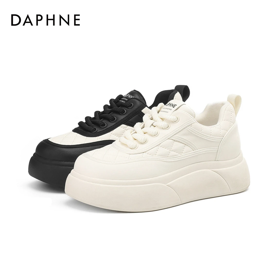 Daphne/达芙妮品牌休闲鞋2025新款厚底百搭时尚潮流运动百搭板鞋
