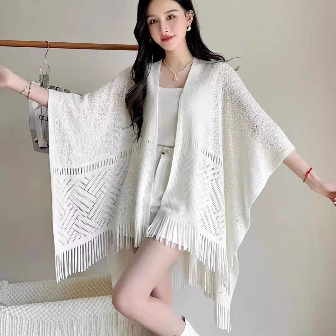 艺润家【百搭毛织披肩】新中式国风旗袍披肩春秋长袖毛织坎肩