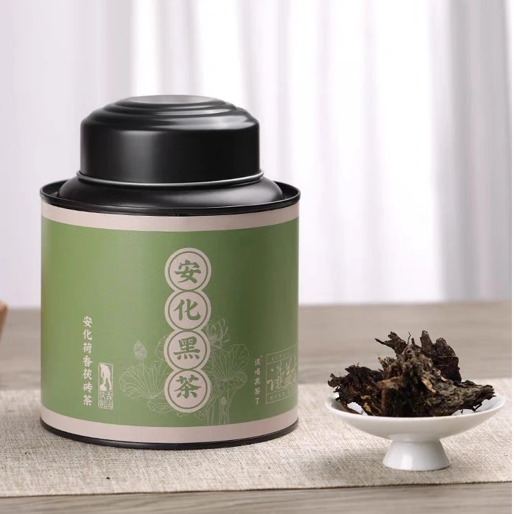 |第二件立减|安化黑茶荷香金花茯砖颗粒120g 罐装 （马口小罐系列）