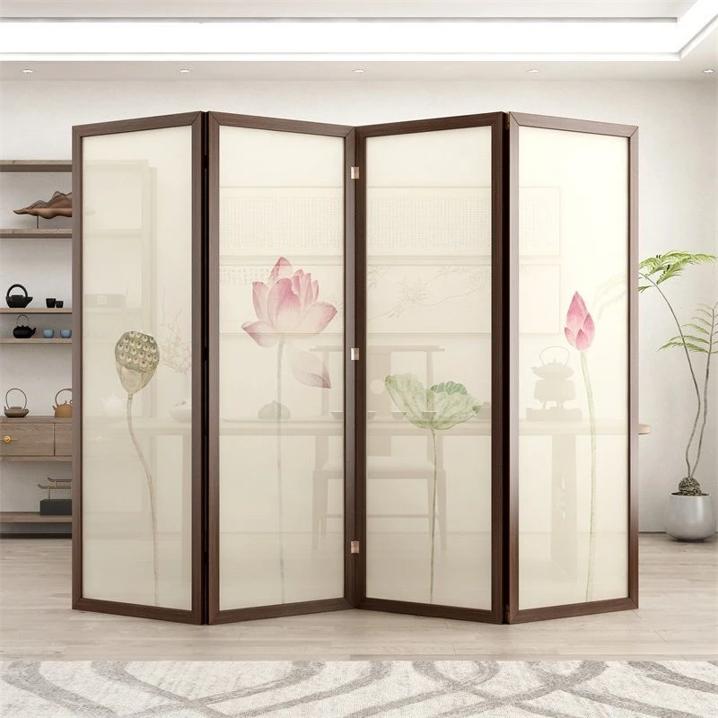 新款实木中国风屏风隔断玄关客厅折叠移动新中式房间分割神器