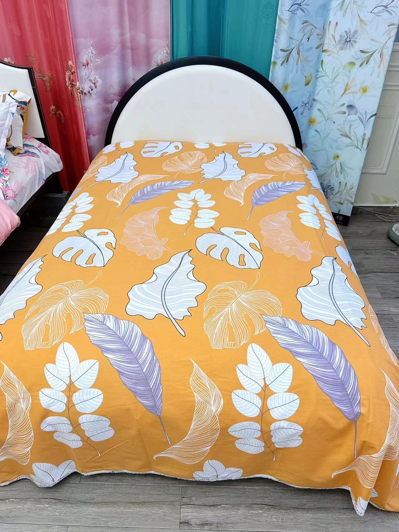 2*2.45床单 加厚新疆长绒棉斜纹 柔软加密舒适透气【月影】