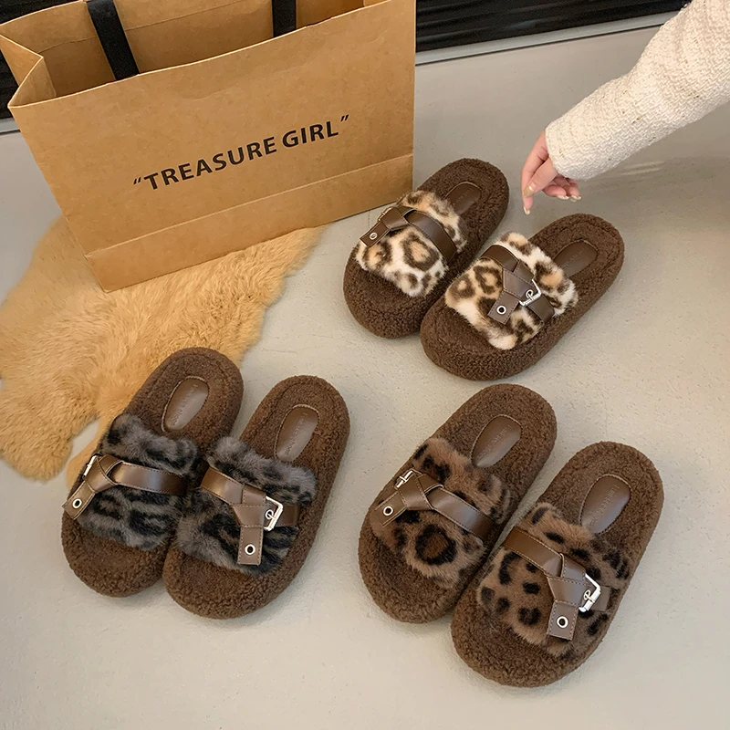 正规尺码 居家外穿舒适百搭柔软毛毛拖 黑/杏/ 卡 货号808