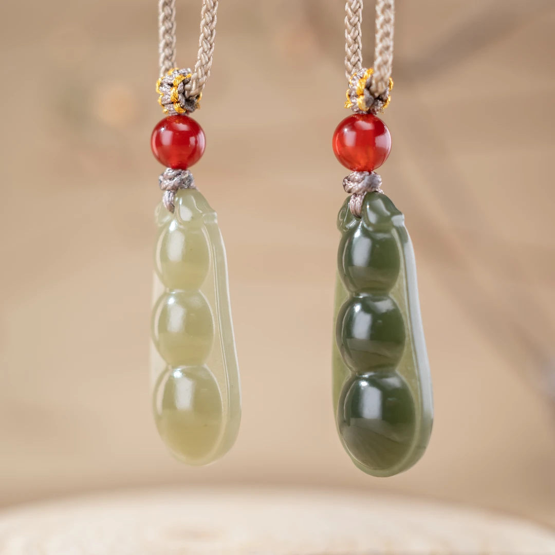 【天然和田玉】连中三元吊坠时尚百搭挂件 男士/女款  多样性发一