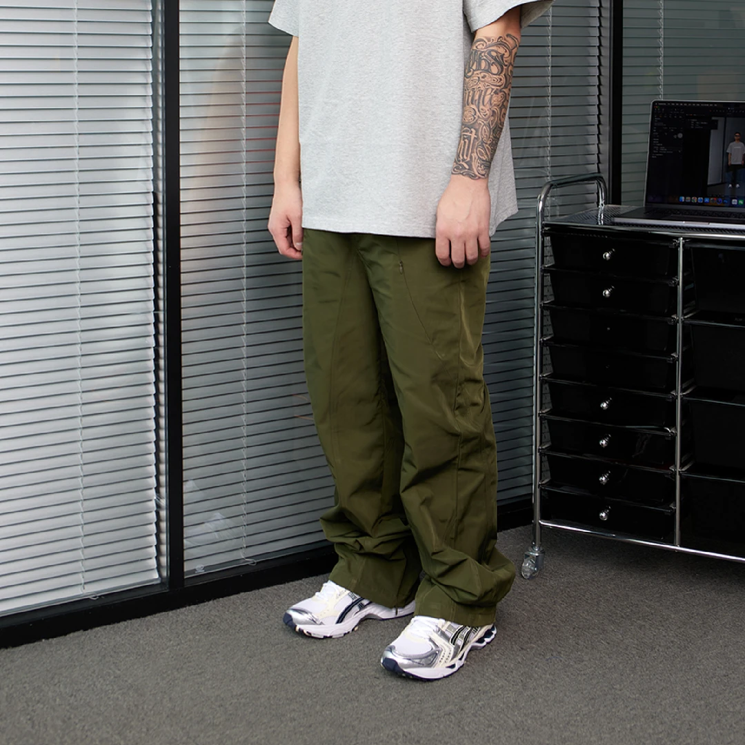 RUSURE/ICEKINGDOM ice 机能长裤cleanfit百搭高街直筒休闲裤男