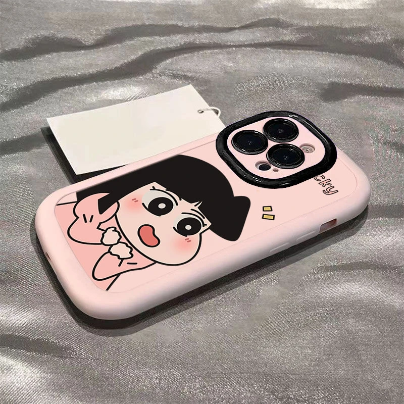 卡通小爱适用于苹果14promax手机壳iphone15全包11硅胶13软12防摔