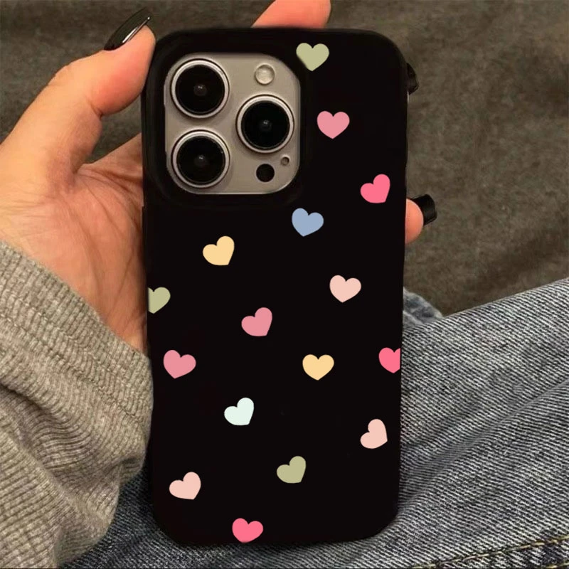 满屏爱心适用iPhone15手机壳苹果14promax果冻13软硅胶12/11可爱