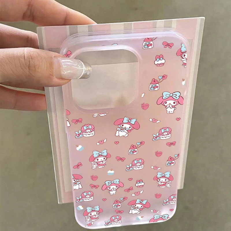 可爱美乐蒂适用iphone16/15苹果手机壳SE2软14promax13磨砂1211XS