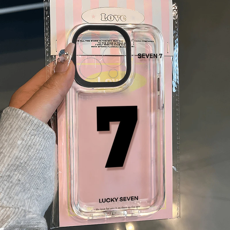 幸运数字7适用苹果13 15手机壳iPhone14promax防摔12 11个性xr软