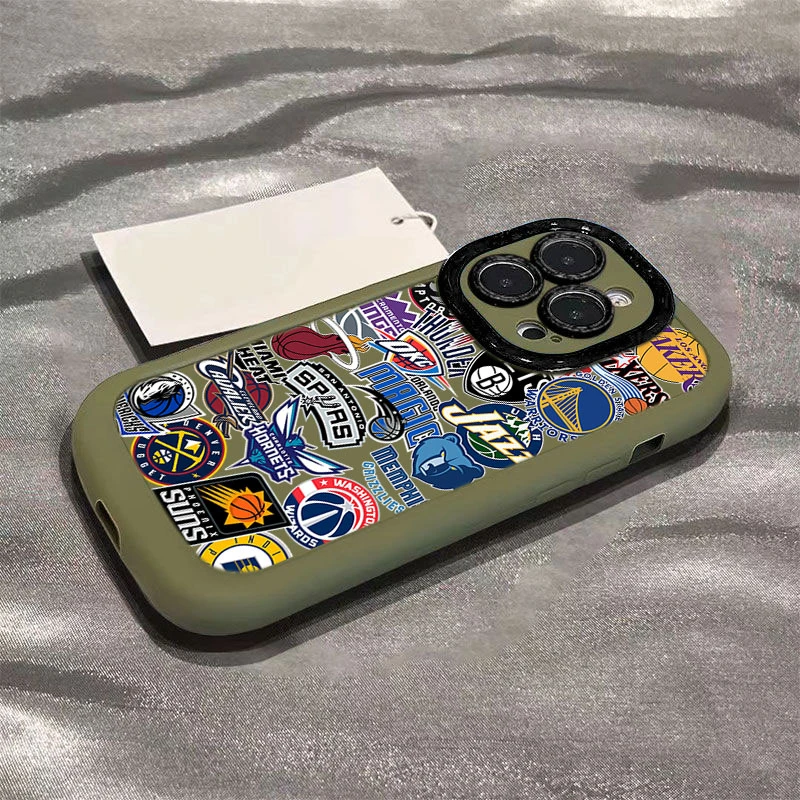 NBA队标适用于iphone16苹果15promax全包手机壳14泡芙13p/12/11
