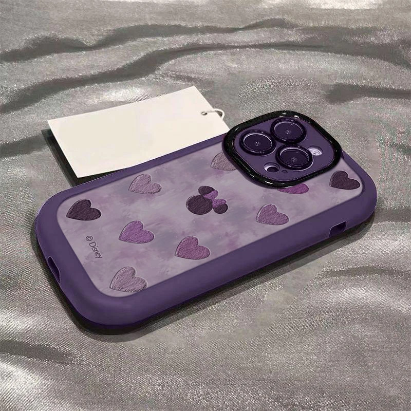 爱心米妮适用iphone16苹果1514手机壳情侣11泡芙13p/12Promax