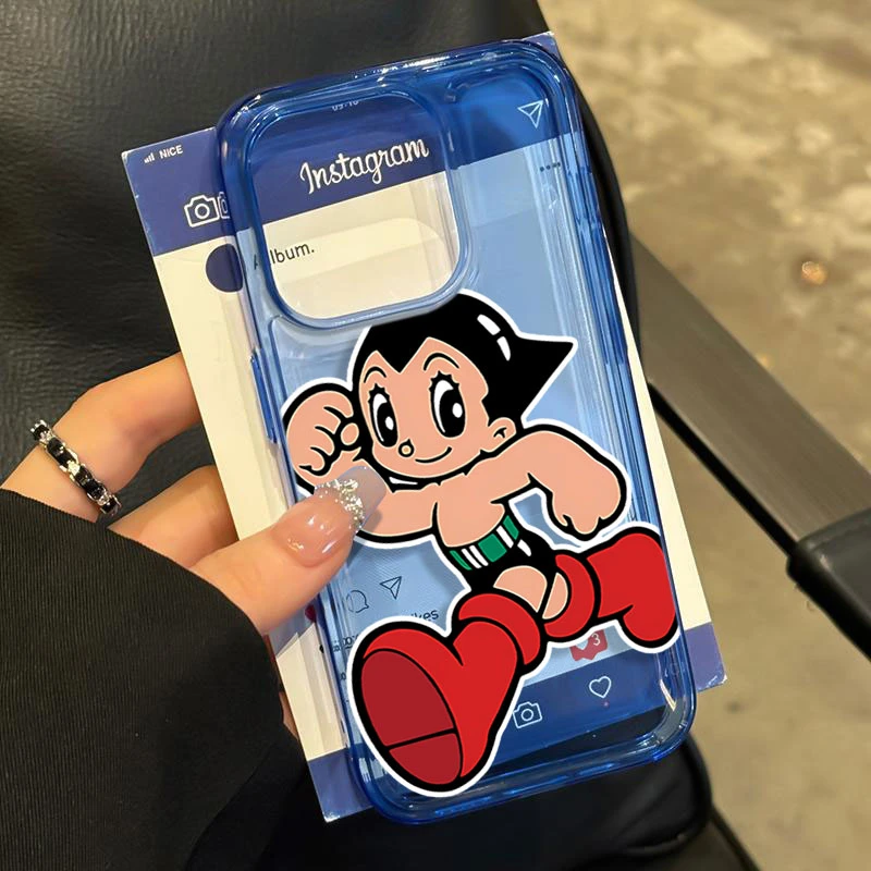 趣味阿童木适用iphone15 14promax苹果11手机壳13软胶12防摔X可爱