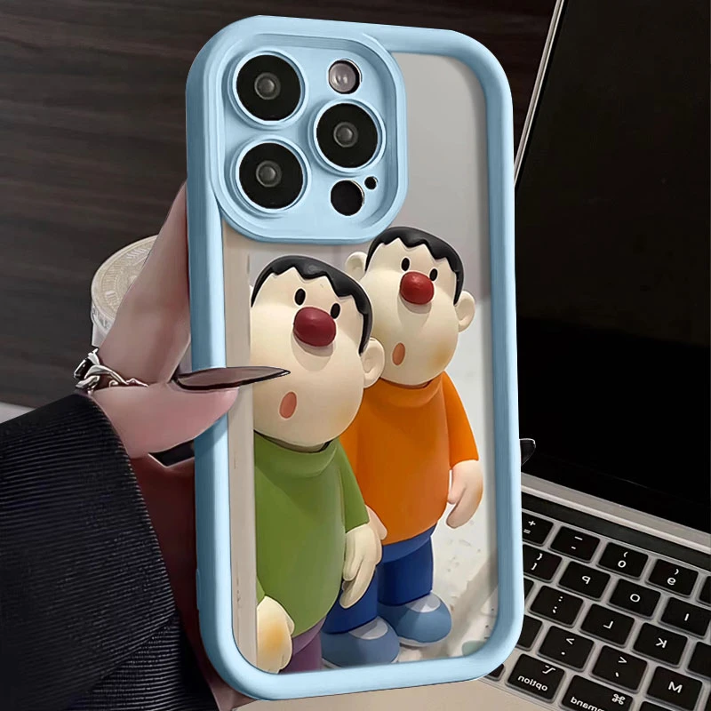 呆萌胖虎适用于iphone16苹果手机壳15promax金刚砂14软13全包1211