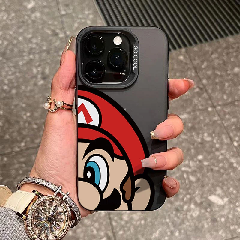 马里奥iPhone15_14promax手机壳新款11苹果13P软硅胶12防摔X新款