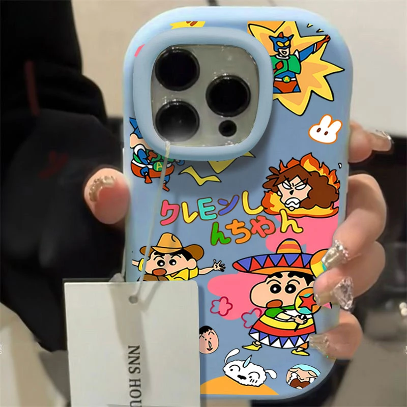 野人小新适用于iphone15苹果手机壳14promax硅胶13_12创意11防摔X