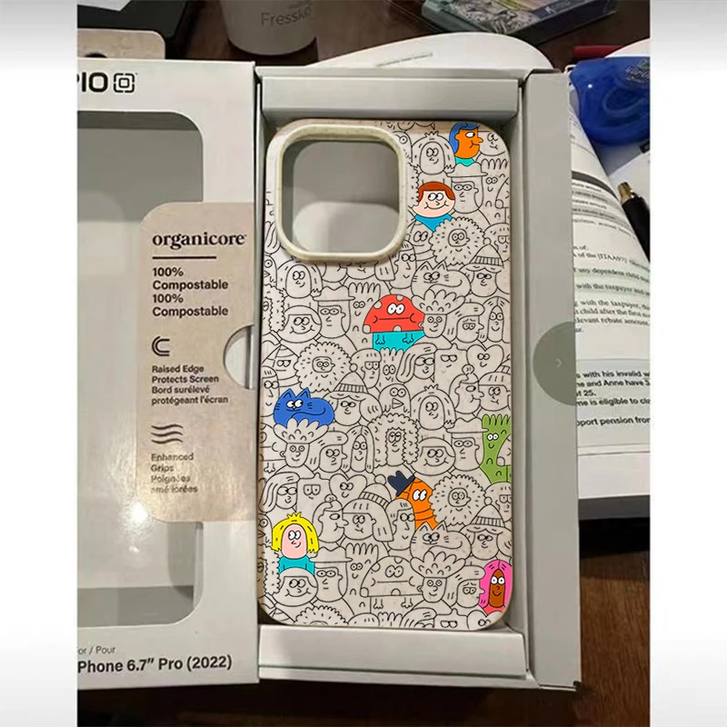 线条小人适用iPhone15_14Promax手机壳高级13_12软硅胶11防摔xsxr
