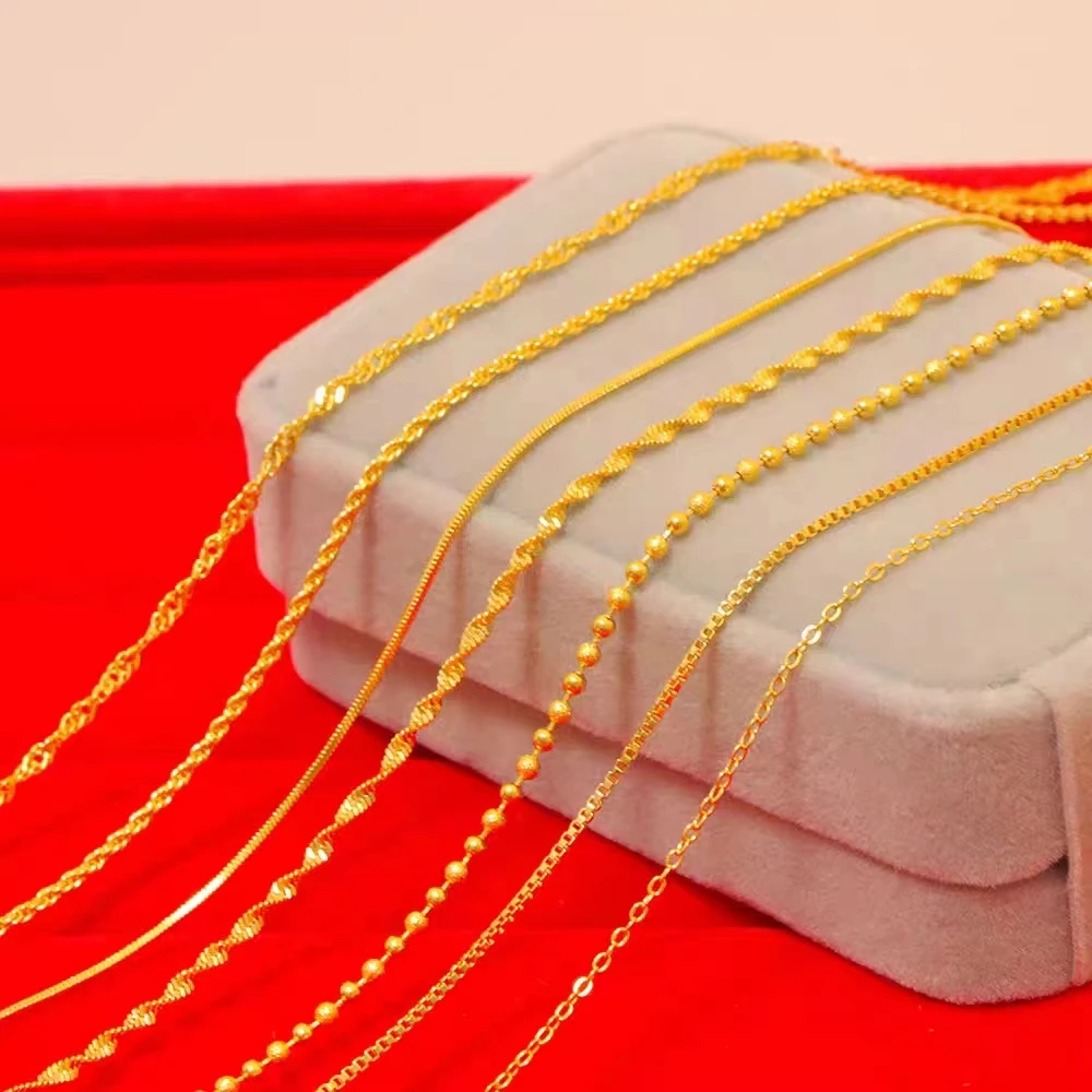 Chow Tai Seng/周大生黄金足金项链精致百搭礼物送爱人宝藏饰品