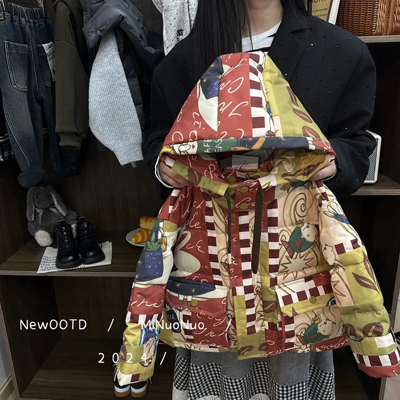 儿童男宝冬季羽绒服加厚男童90白鸭绒保暖连帽新款8830