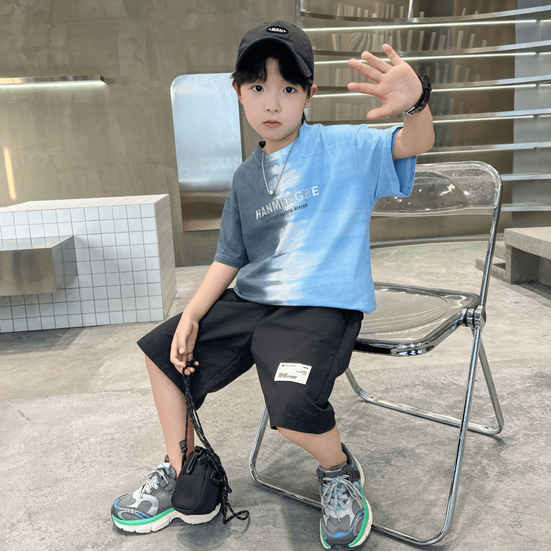 童装男童夏装套装2024新款男孩中大童酷帅夏款儿童短袖夏季休闲潮