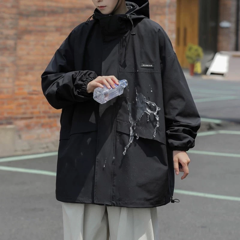 KONITIHA 美式户外机能摇粒绒情侣宽松休闲三防冲锋衣外套夹克618
