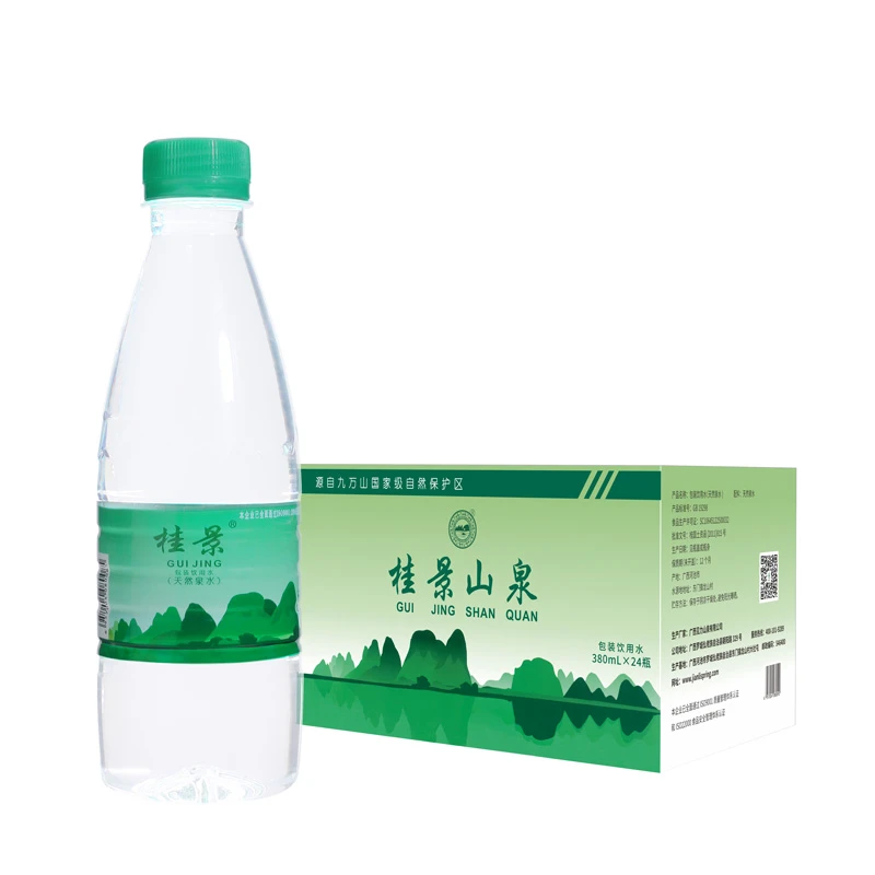 桂景山泉水380ml*24瓶*1箱【免费配送到家 】
