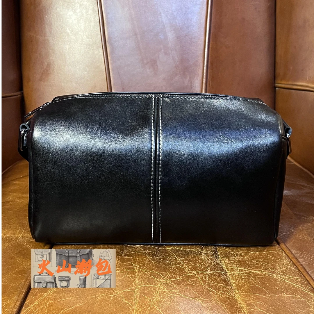 男包牛皮复合枕头包复古个性时尚百搭肩包潮流