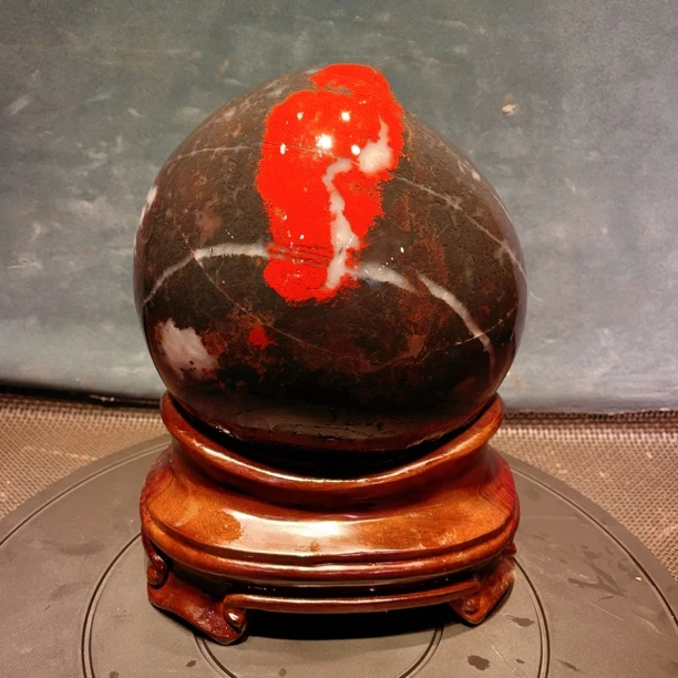 寿桃鸿运当头桂林鸡血玉石观赏石奇石家居风水摆件20-13-27cm16斤