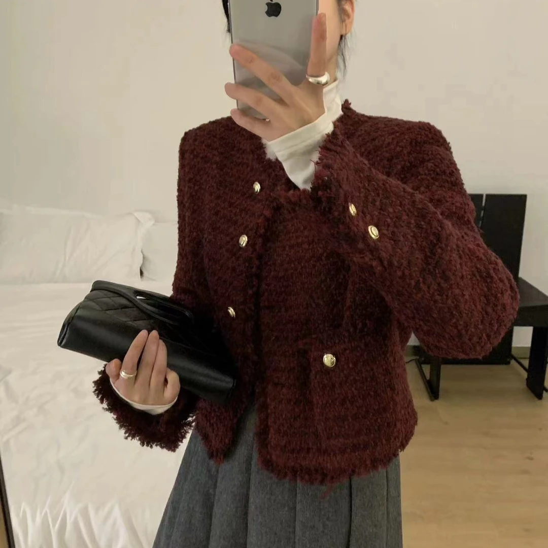 Pada&QS【心之所向】小香风羽绒服外套 气质穿搭111029 Hi Fortune