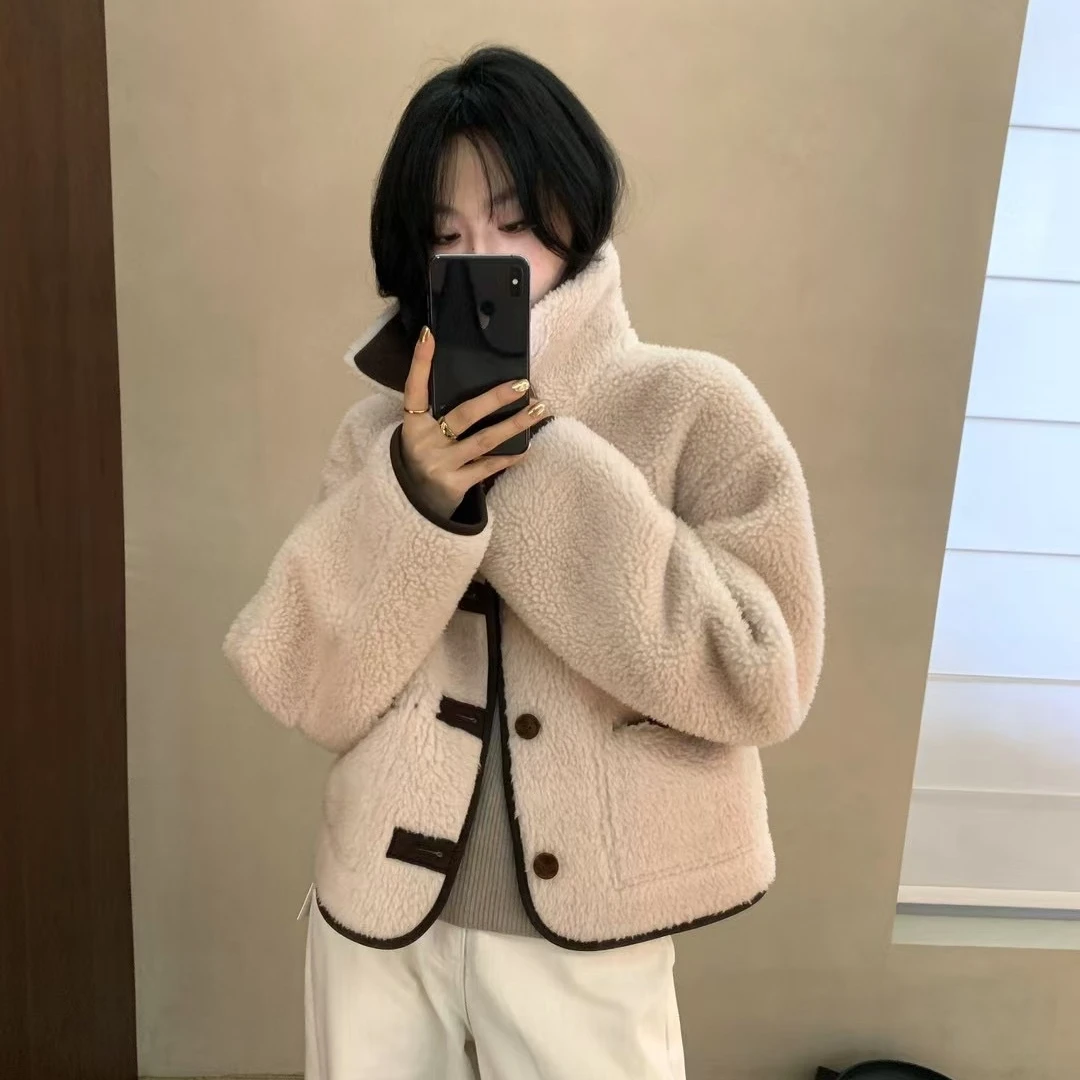 Pada&uni【一衣两穿】独特设计感 两面穿皮毛一体外套073Hi Fortune